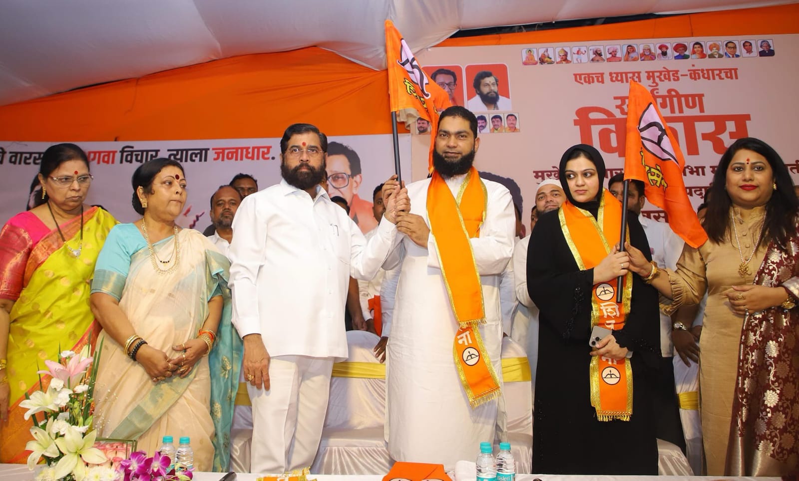 Ex MIM Leader ne Shivsena Join kiya – Haji Saalim Qureshi ab CM Eknath Shinde ke sath, Bhagwa Thama
