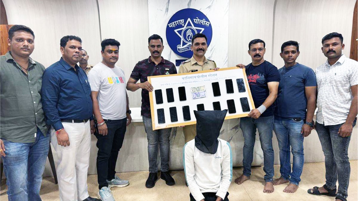 Ghar Me Ghuskar Logon Ke Mobiles Churane Wala Arrested By Mira Road Kashigaon Crime Detection Unit, 13 Mobile Baramad