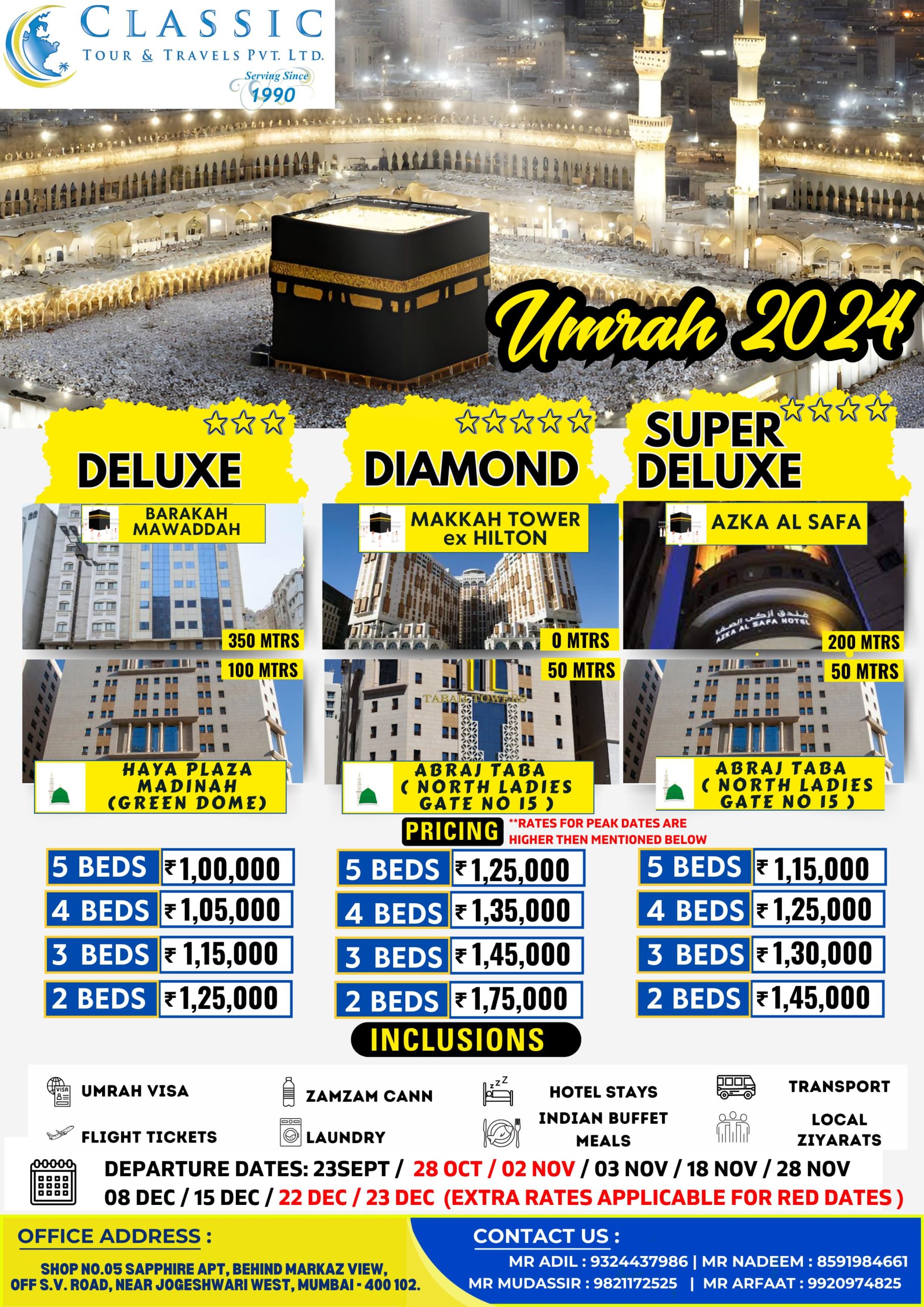 SEPTEMBER UMRAH 8,000/- DISCOUNT OFFER!!!