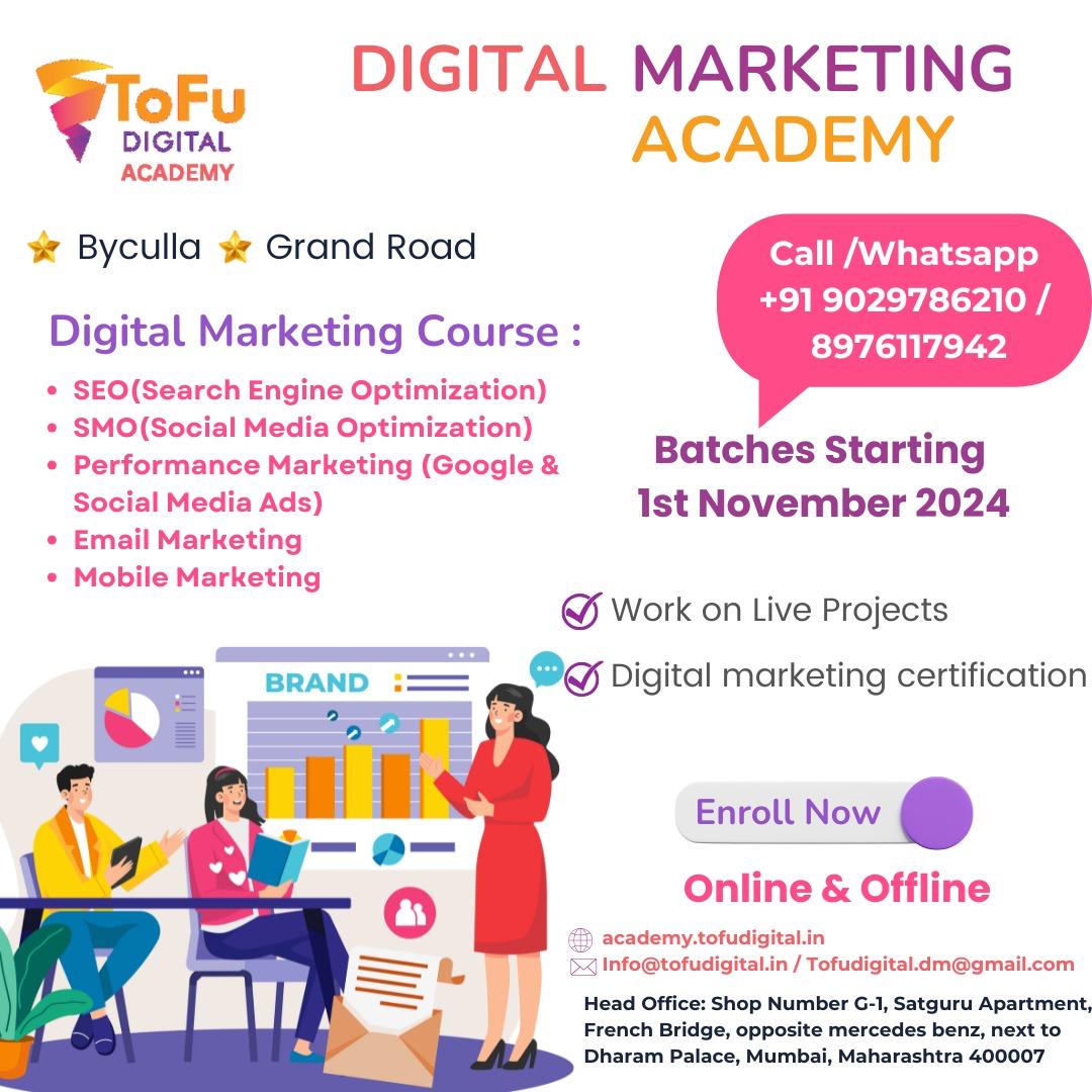 ToFu Digital Academy Introducing ??????? ????????? Course At Grant Road And Byculla