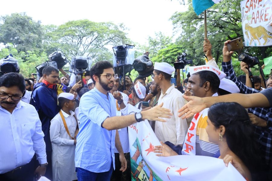 Congress Nyay Yatra Mumbai Me Arif Nasim Khan Ke Sath Aaditya Thackeray Aur Sanjay Raut, Tushar Gandhi Bhi Shamil Hue