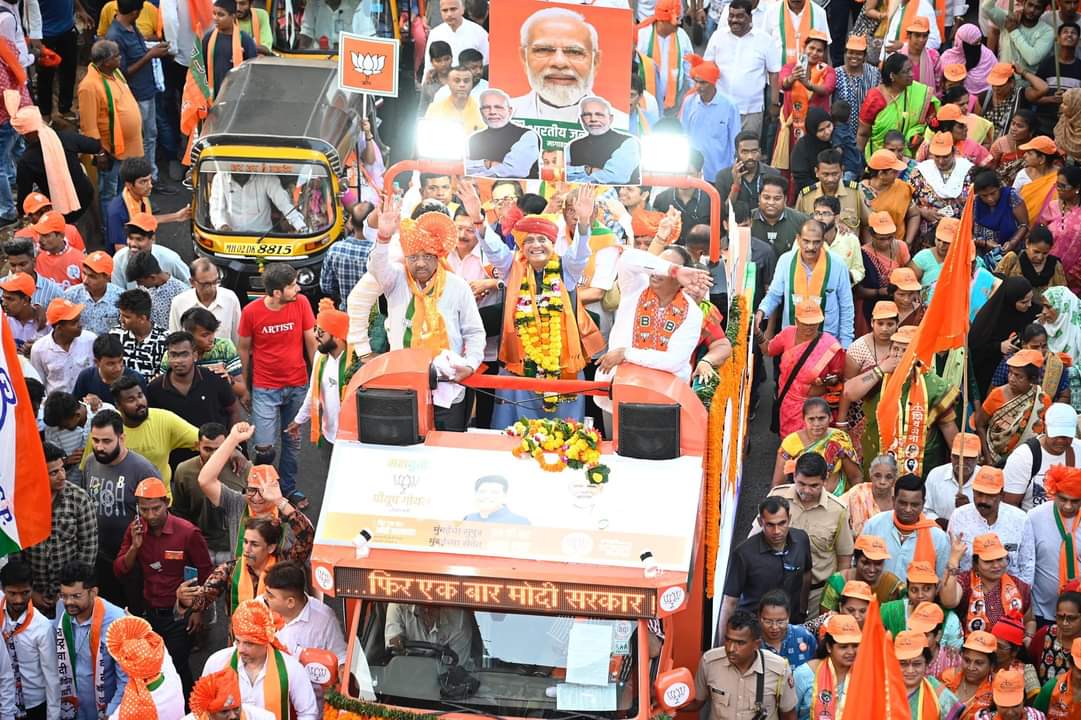 Namo Rath Yatra, Mumbai North BJP Candidate Piyush Goyal Ki Borivali Se Kandivali Tak Road Show