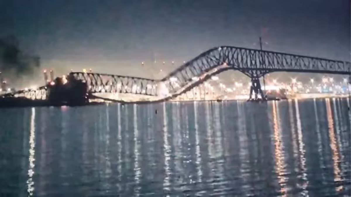Ship Takrane Se United States Baltimore Ka Francis Scott Key Bridge Collapse Hue Video Viral