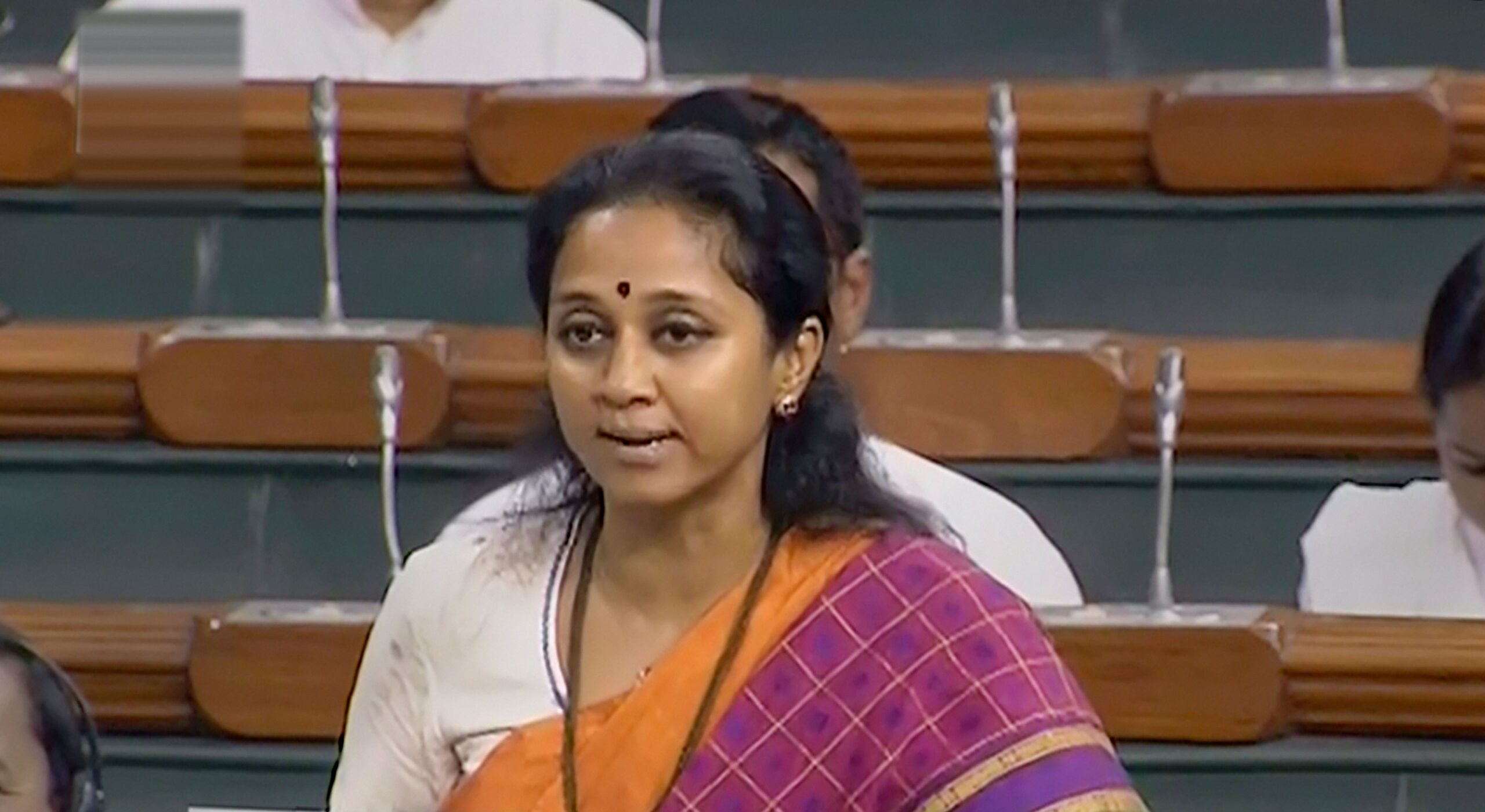 MP Supriya Sule At Parliment In Budget Session