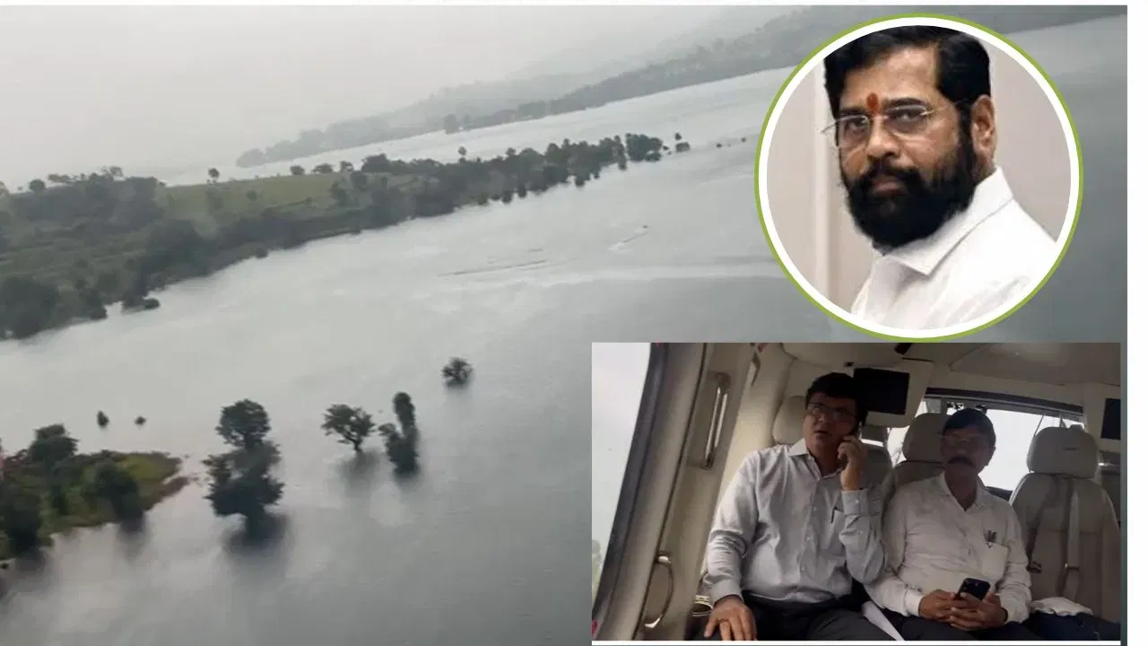 CM Eknath Shinde Ke Helicopter Ki Emergency Landing, At Satara, Kharab Mausam Thi Wajah