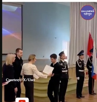 Russia Ke Crocuse City Hall Mein Ek naujawan Muslim Ladke Ne 100 Se Jyada Logon ki jaan bachai. Russia k Children’s Rights Commissioner Ke Haatho Diya Gaya Award.