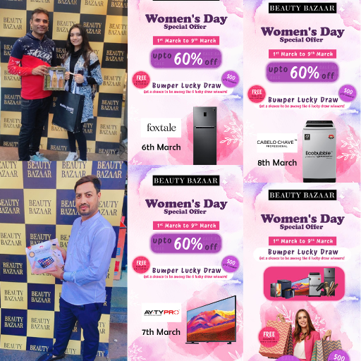 Women Day Offer, All Leading Brands Are Now On SPECIAL OFFER upto 60% OFF By Beauty Bazaar at Crawford Market