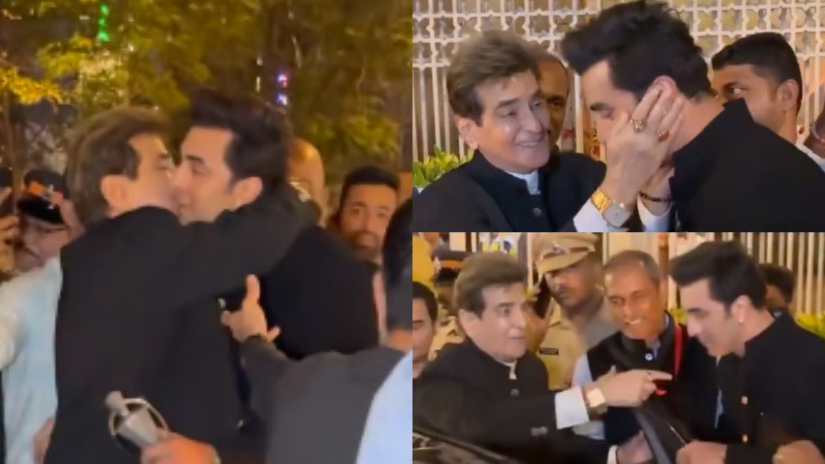 Ranbir Kapoor Protects Jeetendra From Mob, Escorts Him To Car Post Mumbai Event – Heartwarming Video Goes Viral
