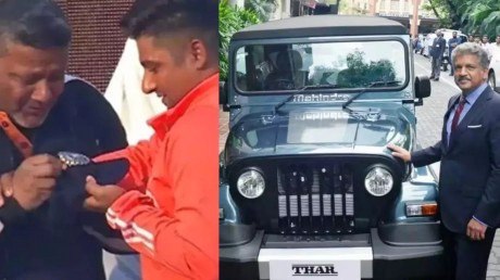 Cricketer Sarfaraz Khan Ke Father Ko Anand Mahindra Ne Thar Gift Kiya, Kaha Himmat Nahin Chodna Bas