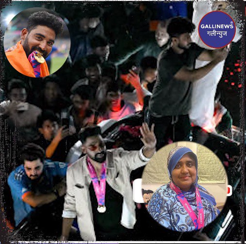 Cricketer Mohd Siraj Ka Zordar Welcome Kiya Gaya Unke Home Town Hyderabad Me