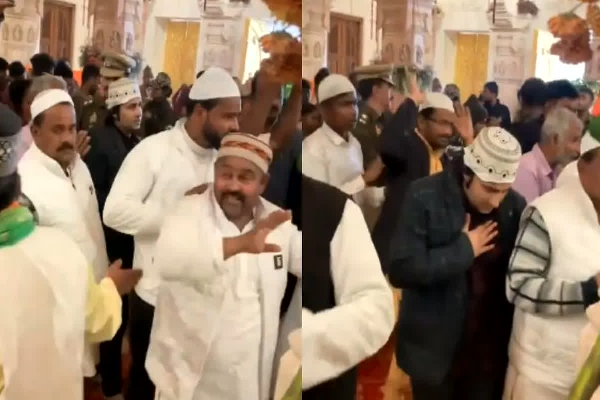 Sekdon Muslims Ne Kiya Ram Lalla Ka Darshan At Ram Temple Ayodhya Video Viral Hua