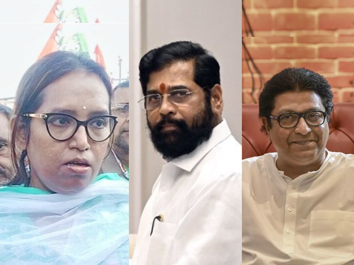 MNS Raj Thackeray Ko Lekar Cong Varsha Gaikwad Ne Kiya Post, “Triple Engine Me Aur 1 Small Engine Lagne Wala Hai”