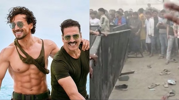 Chappal Phenke Gaye Akshay Kumar Tiger Shroff Ke Live Stunts Performance Event Me At Lucknow