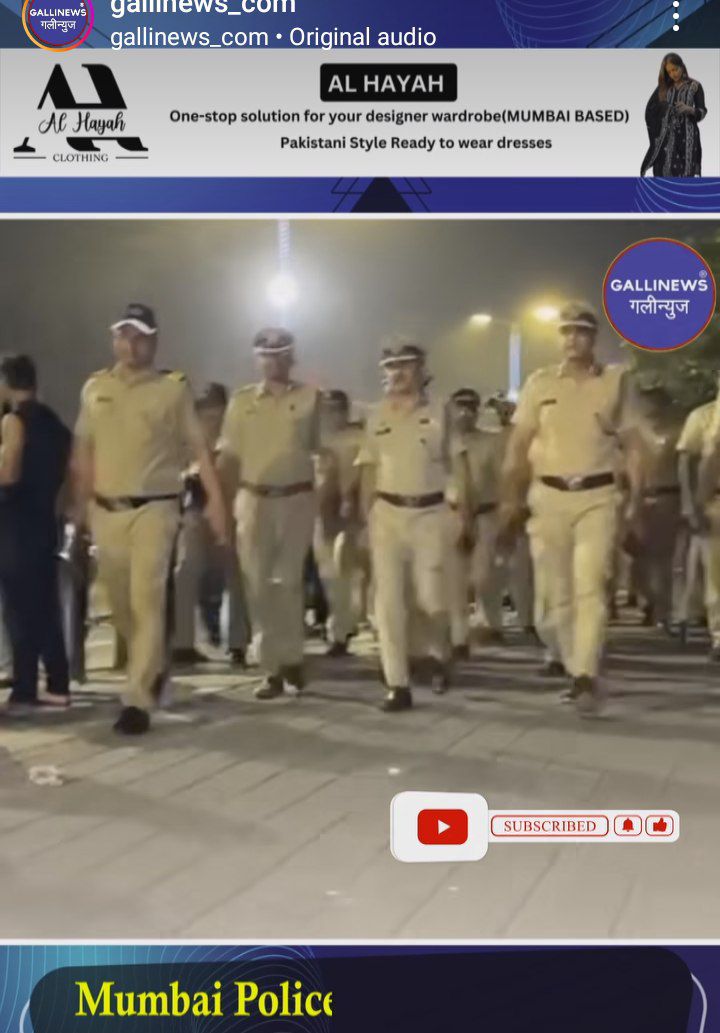 Mumbai Police Apni Duty Nibha Rahi Thi Jab Mumbaikars New Year Celebration Manarahe They