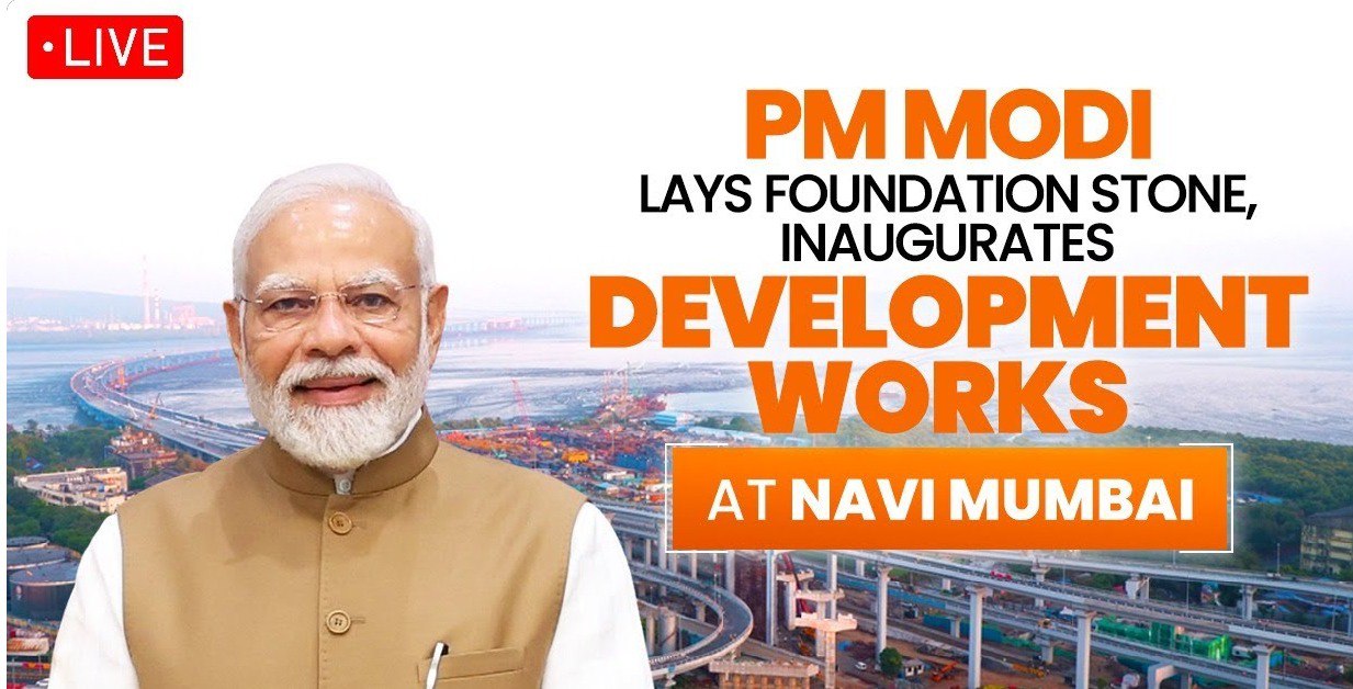LIVE: PM Modi lays foundation stone, inaugurates development works at Navi Mumbai