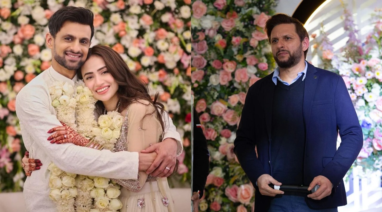  Shahid Afridi’s Cheeky Message For Shoaib Malik & Sana Javed Goes Viral; Watch