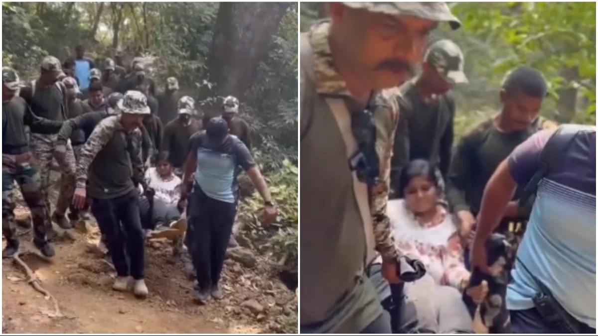 Mumbai Police ka Jugaad, Karnala Fort par injured hui Mahila trekker ko Kam waqt me rescue kar, Hospital pohnchaya