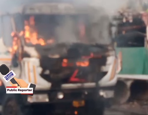 Bhiwandi Mankoli Naka Par Dampar Mein Lagi Aag