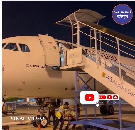 Plane Se Girne Wale Airport Staff, Ladder Hatane Ke Baad Staff Ke Zameen Par Girne Ka Video Viral Hua Indonesia Se.