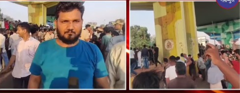 Ghatkopar Mankhurd link road public ne kiya road jam protest