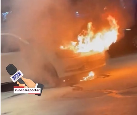 Fire in Car at Bandra, 30 May ki raat ko hua haadsa