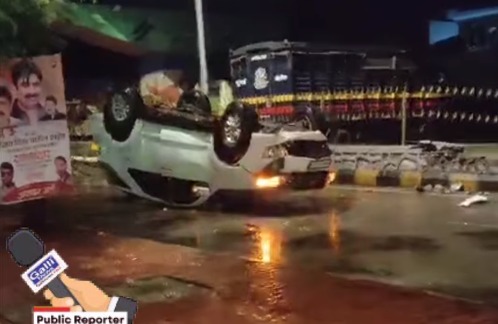 Car Giri Bridge se at Ghatkopar East, near BEST Bus depot