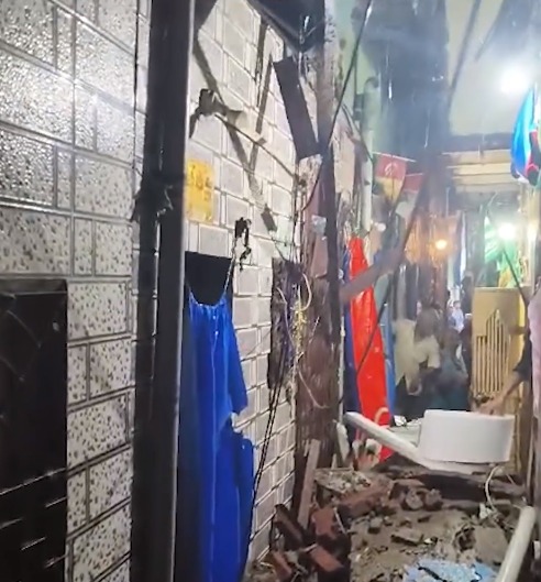 House Collapse at Malwani NCC Plot No 35, Near Qadri Masjid, Malad, No Injury Reported