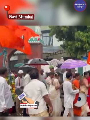 Uran Bhawra, Navi Mumbai Ke Musalman Bhai Muharram Ki Sharbat Sabhi Mazhab Ke Logo Ko Dete Hue Bhai Chara Ka Mahol