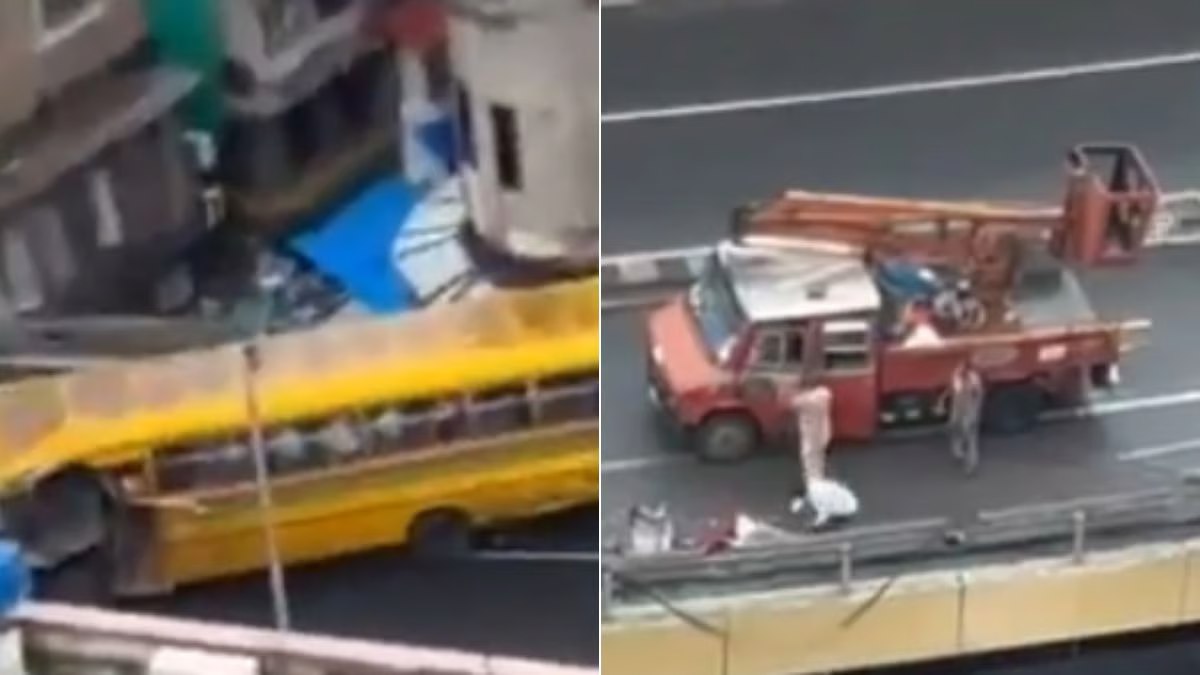 School Bus Accident at JJ Flyover: Anjuman-e-Islam School Ke 33 Bachchon Mein Ek Gambhir Roop Se Ghayal