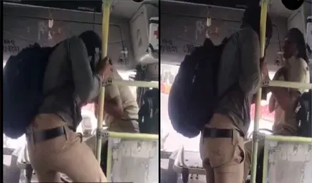 Bus Driver Ki Pitai Karte Hue Police Wale Ka Video Hua Viral, Choti Si Baat Ko Lekar Hua Jhagda, Pune Ka Mamla