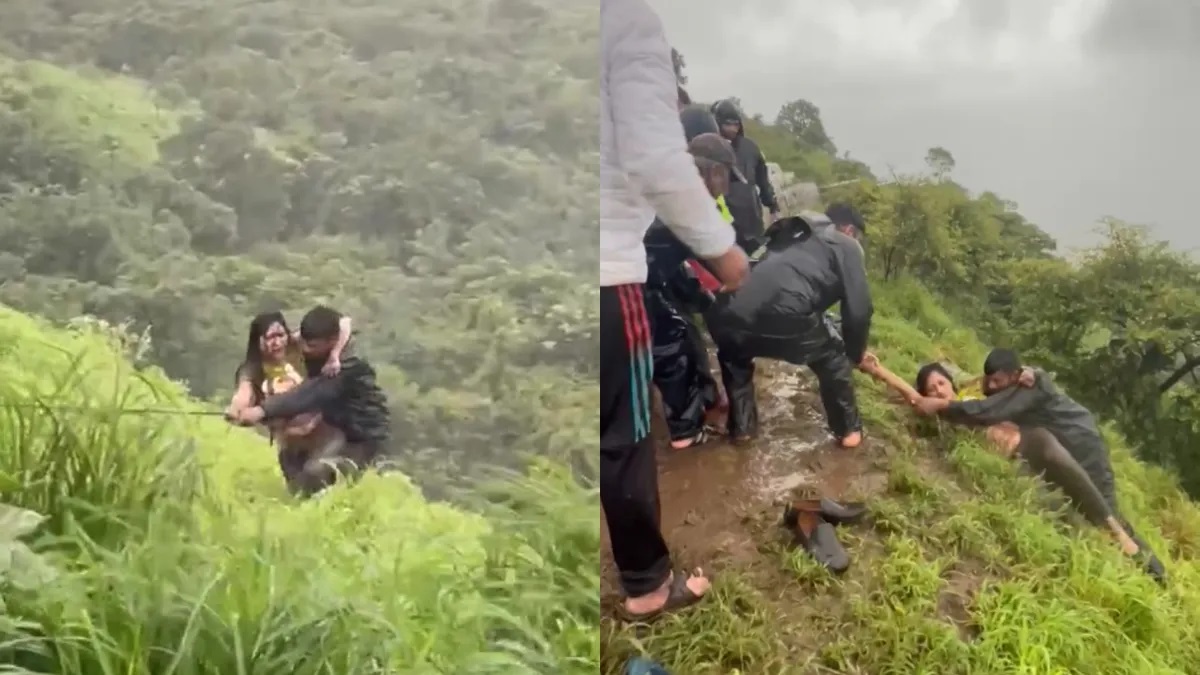 Selfie Ka Chakkar – Satara Ke Borane Ghat Par Selfie Le Rahi Mahila 100ft Neeche Khai Me Giri, Rescued By Locals & Home Guard