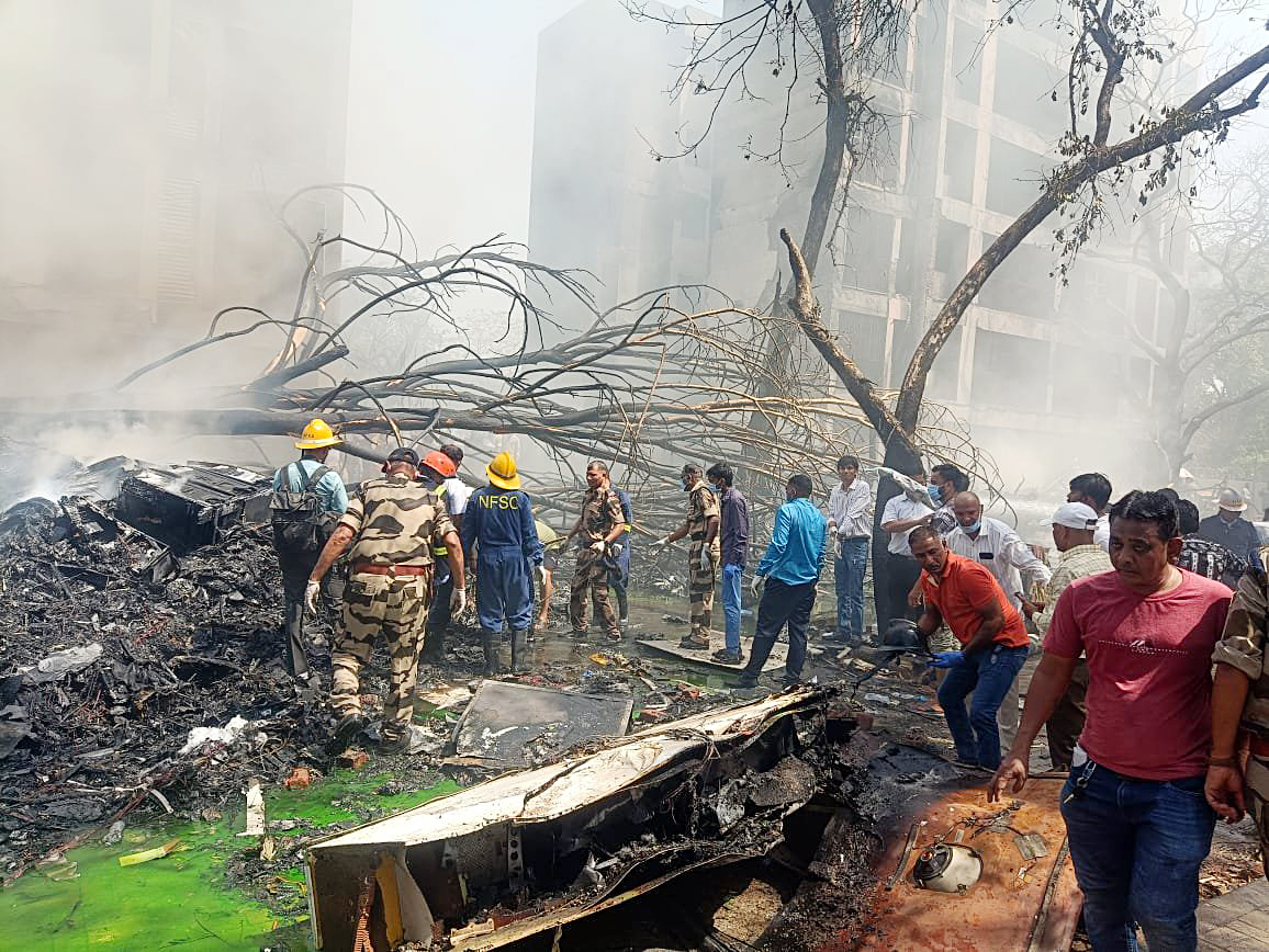 Relief and rescue efforts are underway at site of Air India plane crash in Ahmedabad