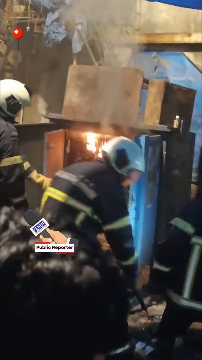 Fire caught at meter box Juhu galli Andheri West Near Ram Mandir