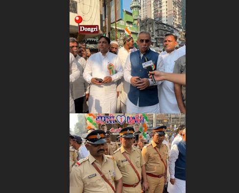 Flag Hosting Ceremony Celebration With MLA Amin Patel And Dongri Police at Dongri