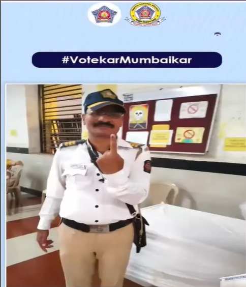Mumbai Police Ne Vote Kiya, 85 Plus, Bedridden Citizens, Election Duty Officers Ne Bhi Postal Voting Kiya