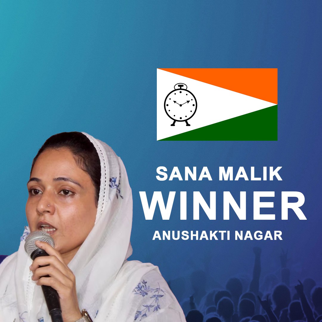 Anushakti Nagar Winner NCP AP – Sana Malik