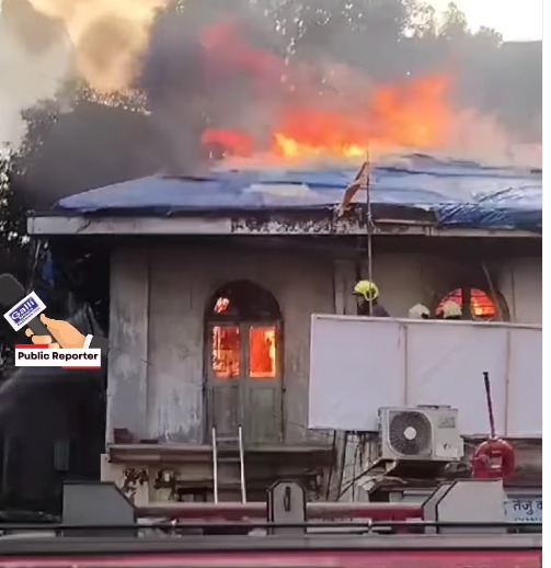 Fire At Ardeshir Cross Lane , C. P. Tank