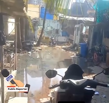 Masjid Aur Madarsa Ke Pass Gutter Ka Ganda Pani Jama Hone Namazi Ko Ho Rahi Pareshani At Jogeshwari West