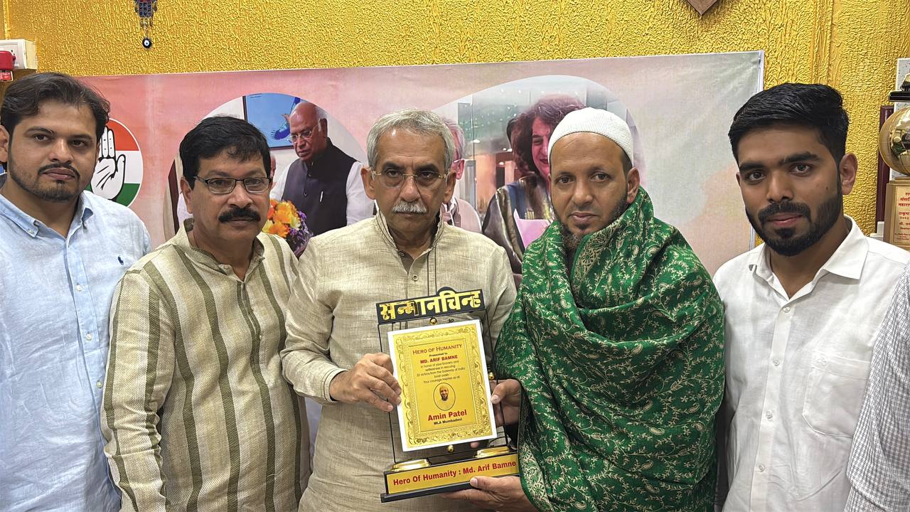 MLA Amin Patel Ne Arif Bamne ko Maharashtra Shaurya aur President Award ke Liye Naam Bheja