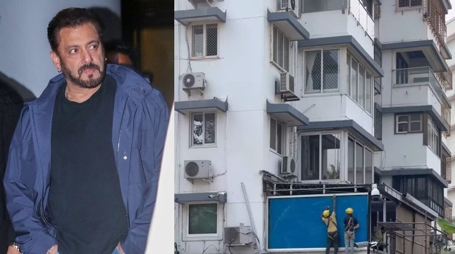 Salman Khan ke ghar ki Balcony me bulletproof glass panel lagaya gaya, Pichle saal hui thi firing