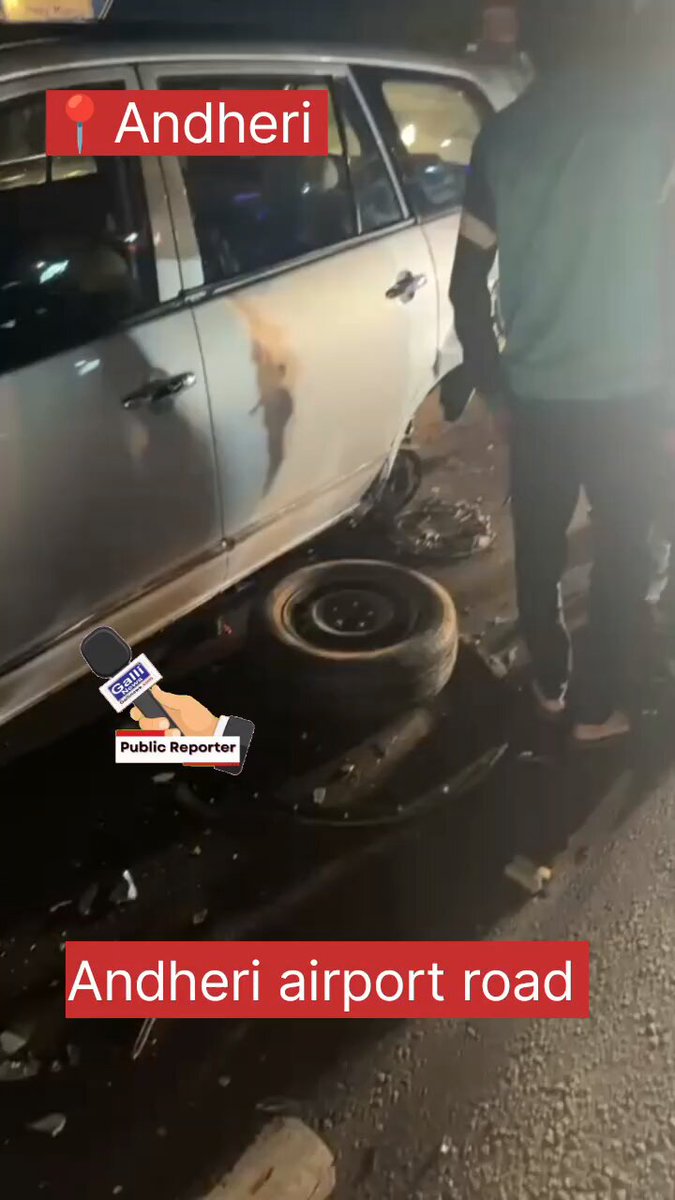 Accident at andheri airport Road