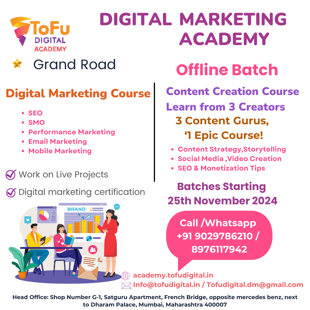 ToFu Digital Academy Digital Marketing & Content Creation Courses
