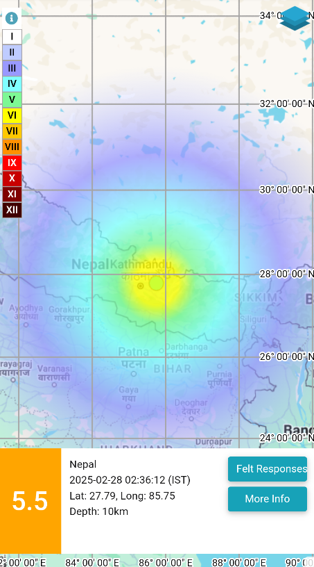 Bhookamp 6.1 Magnitude Ka Aaya Nepal Me, India Me Bihar, Siliguri Aur Aaspass Ke Areas Me Jhatke Mehsoos Hue