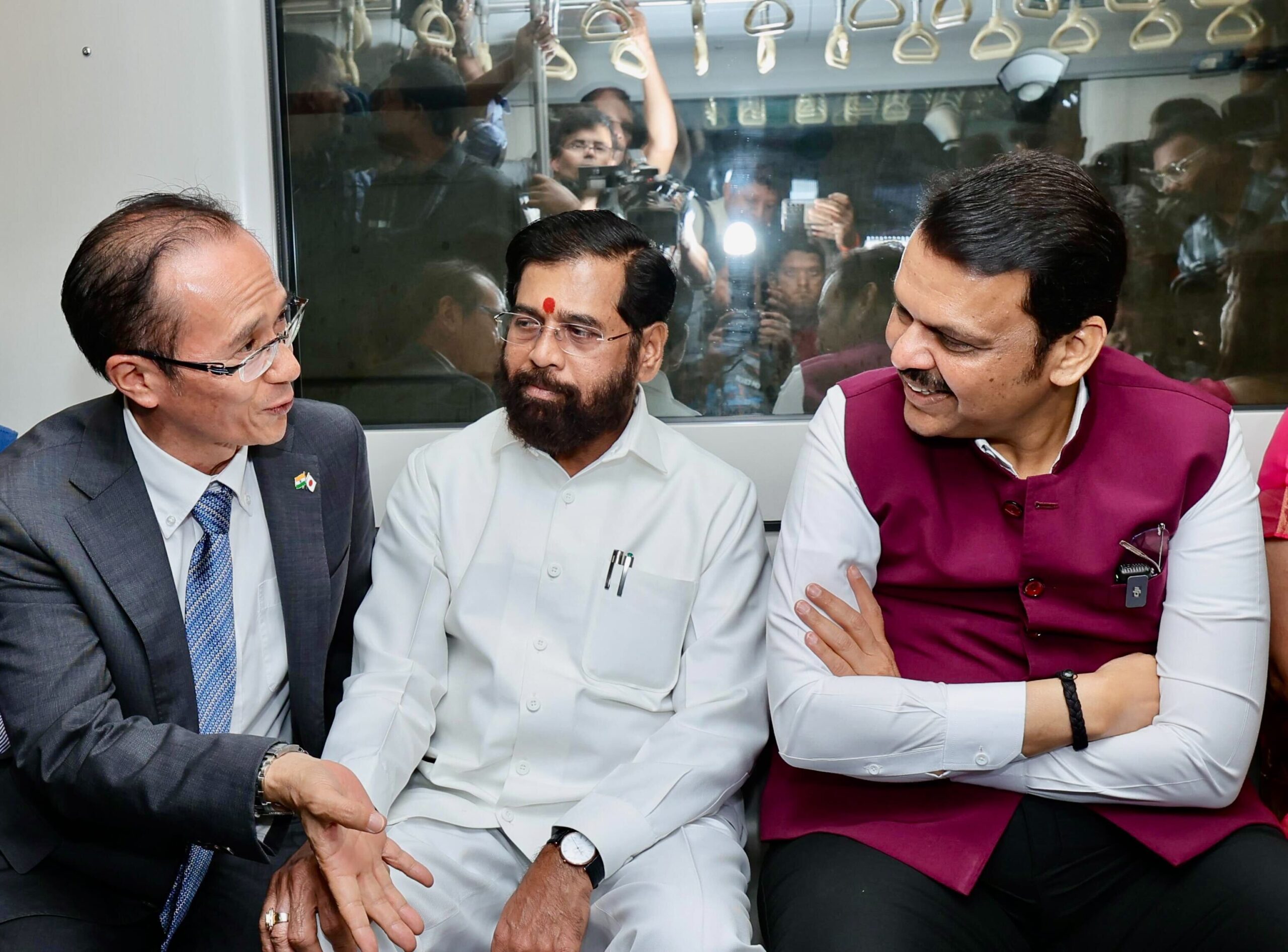 Under Ground Mumbai Metro 3 Phase 2, Bandra BKC Se Worli Ka Uddghatan Kiya CM Fadnavis, DCM Shinde Ne