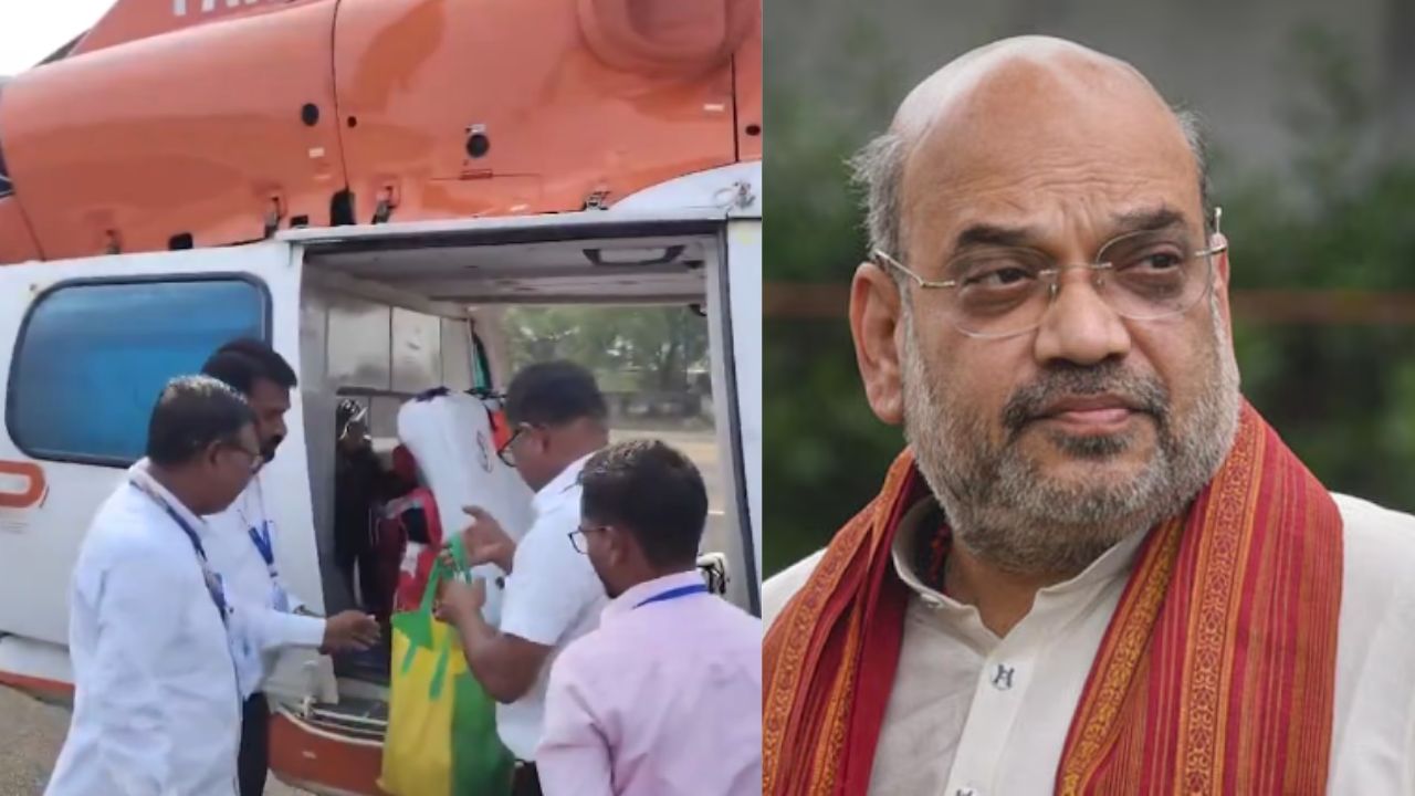 HM Amit Shah ka Helicopter check kiya gaya at Hingoli, Maharashtra Assembly Election 2024