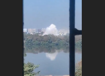 Water pipeline bust at Kalamboli Navi Mumbai