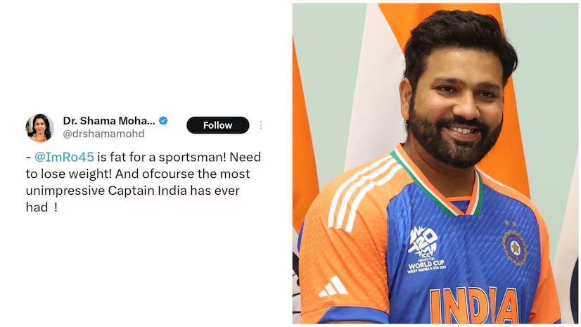 Mote Hain India Cricket Captain Rohit Sharma? Congress Ki Spokesperson Shama Mohamed Ki Post Par Macha Bawal