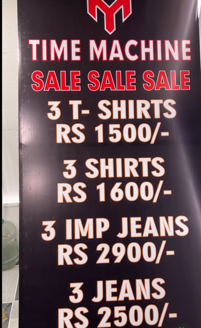 TIME MACHINE CLOTHING – ANNUAL RAMADAN SALE