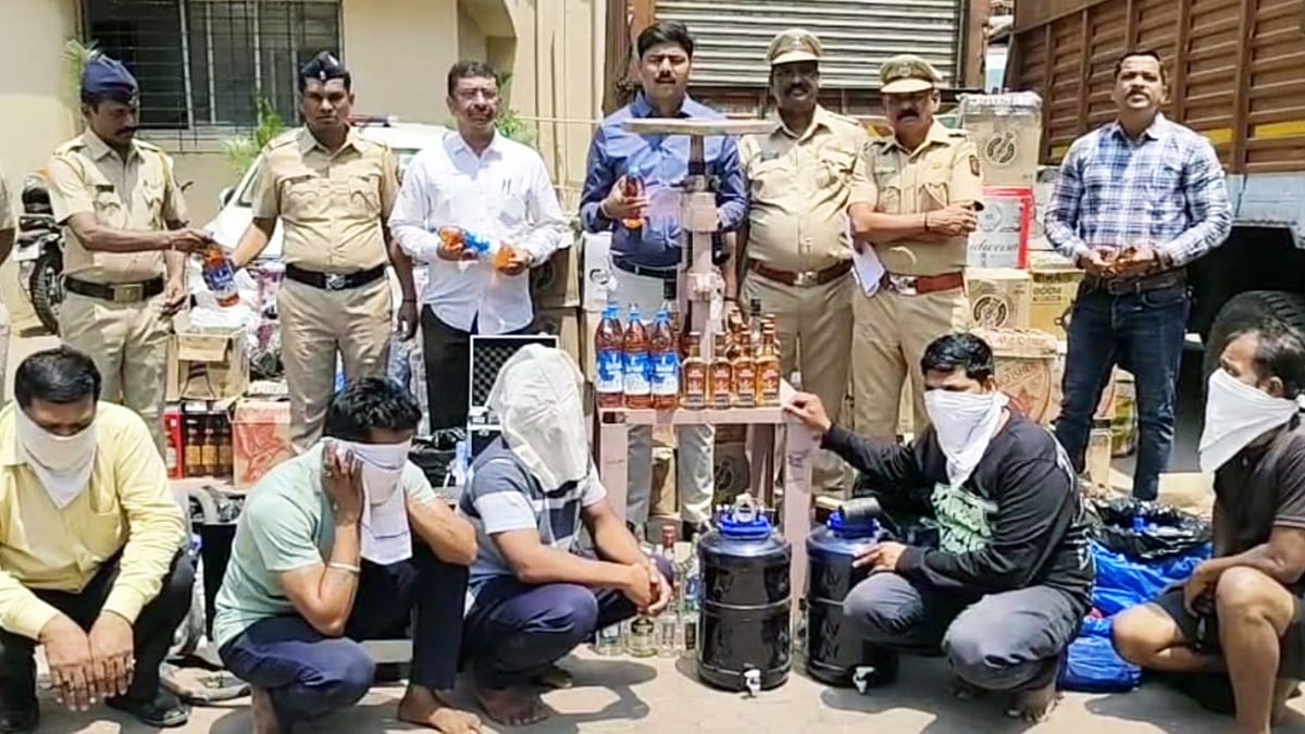 Daru me Pani Milakar sale karne wali gang ka pardafash kiya Bhiwandi Kongaon se, Excise Depatment Thane unit ne