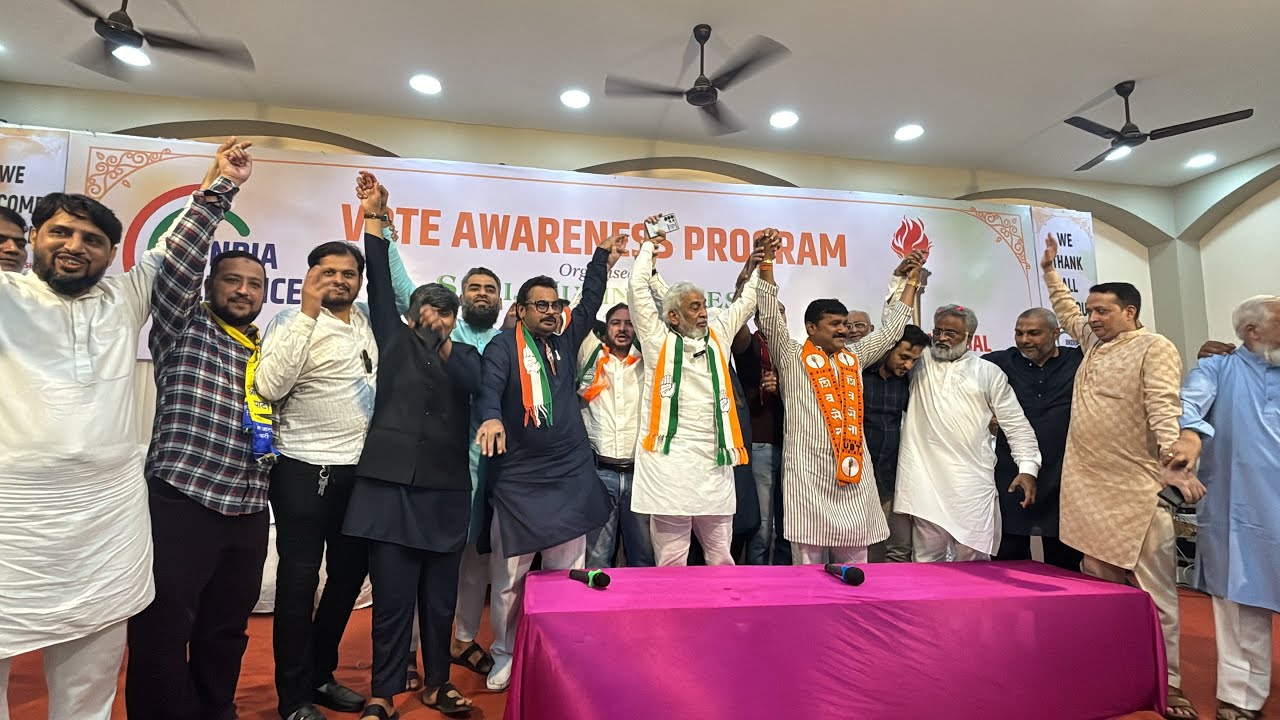 Yusuf Abrahni ne  Manoj Jamshudkar ke baareh mai yeh Kya keh Diya : Vote Awareness Program by Mobin Qureshi
